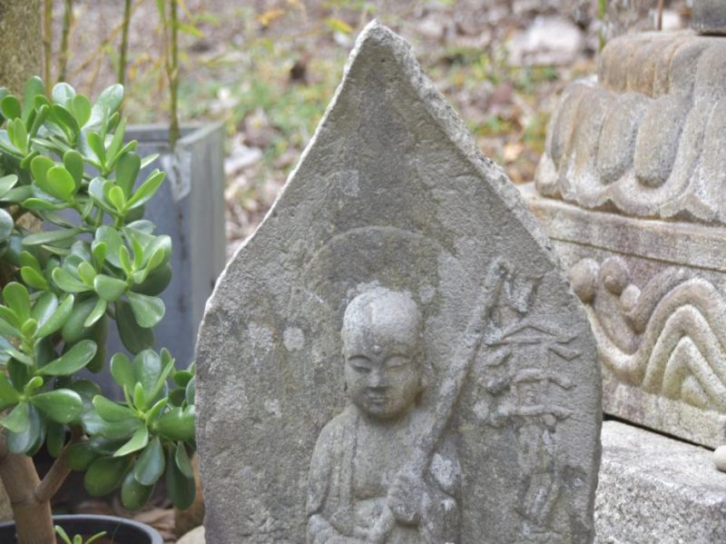 Japanese Antique Granite Jizo San - Image 2