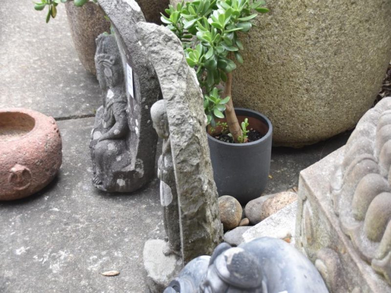 Japanese Antique Granite Jizo San - Image 3