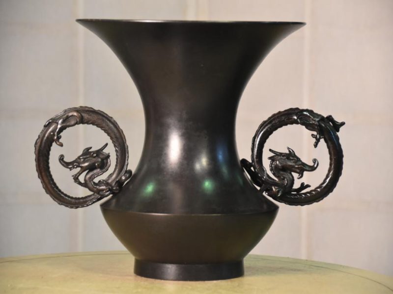 Japanese Bronze Temple Vase - Image 14