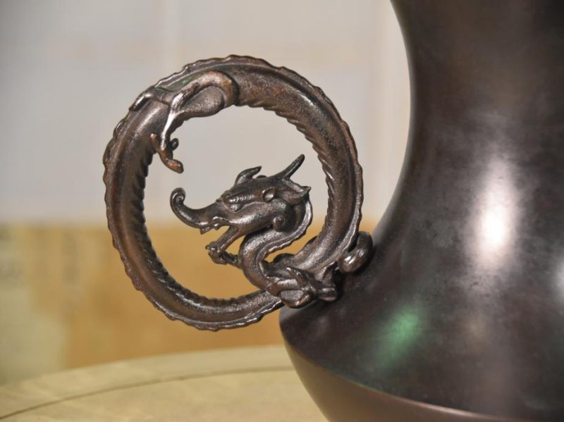 Japanese Bronze Temple Vase - Image 13