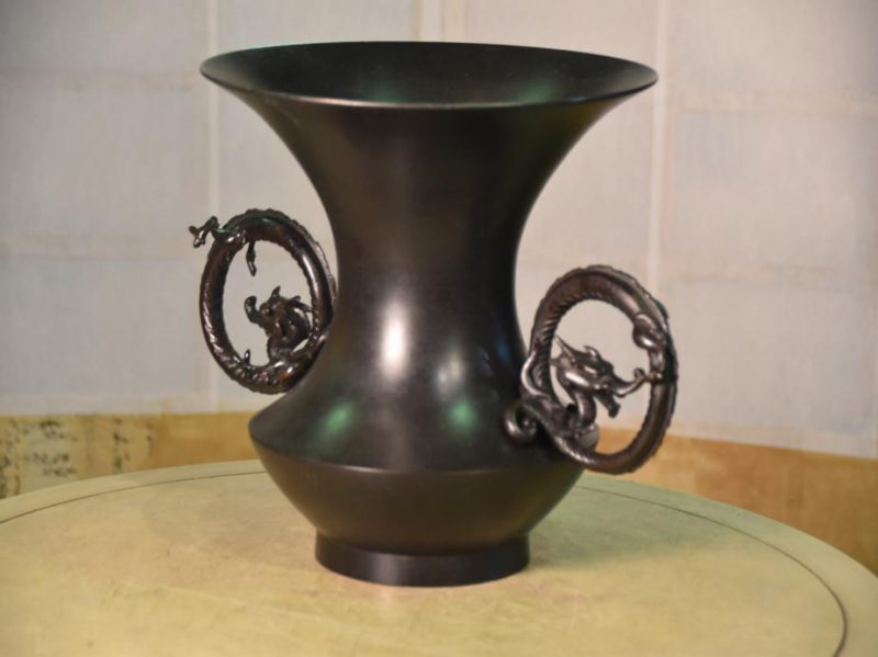 Japanese Bronze Temple Vase - Image 11