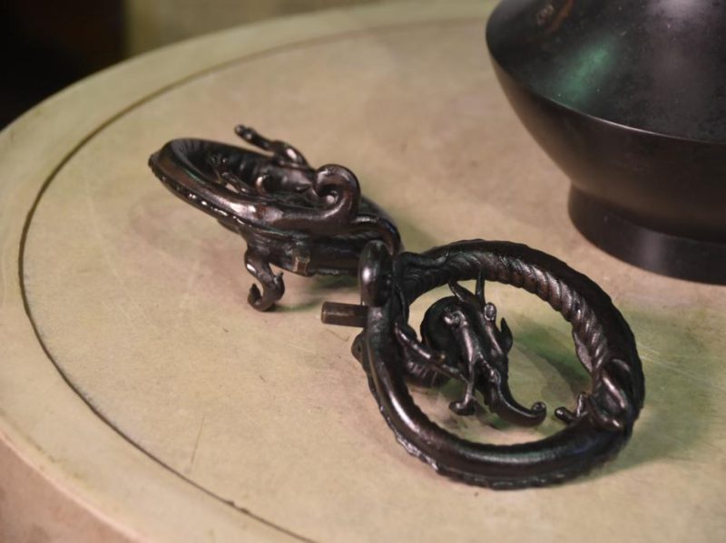 Japanese Bronze Temple Vase - Image 9