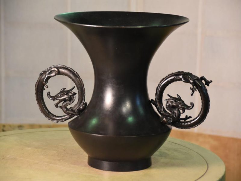 Japanese Bronze Temple Vase - Image 3