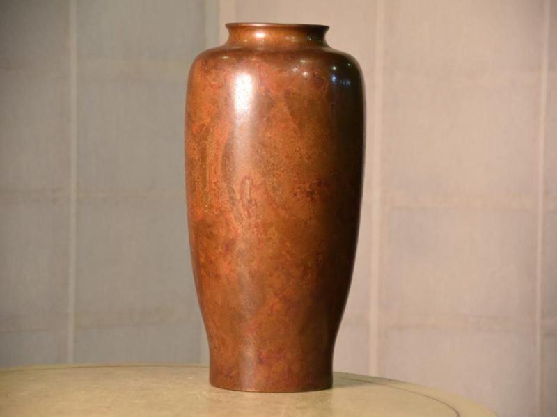 Japanese Bronze Murashi Do Vase - Image 2