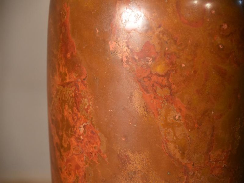 Japanese Bronze Murashi Do Vase - Image 7