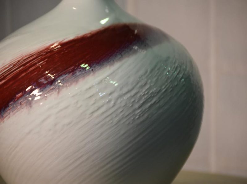 Kyoyaki (Kyoto Pottery) Ceramic Vase - Image 5