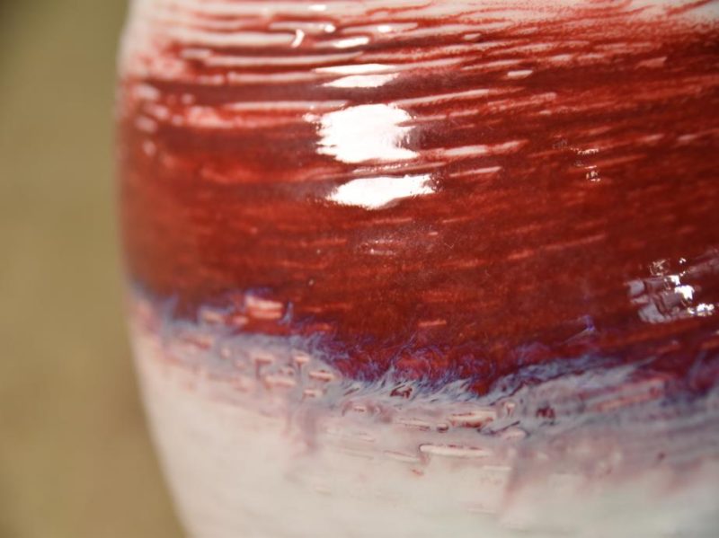 Kyoyaki (Kyoto Pottery) Ceramic Vase - Image 7