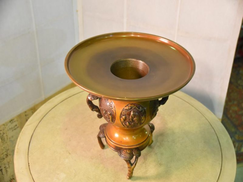 Ikenobu Bronze Vase - Image 9
