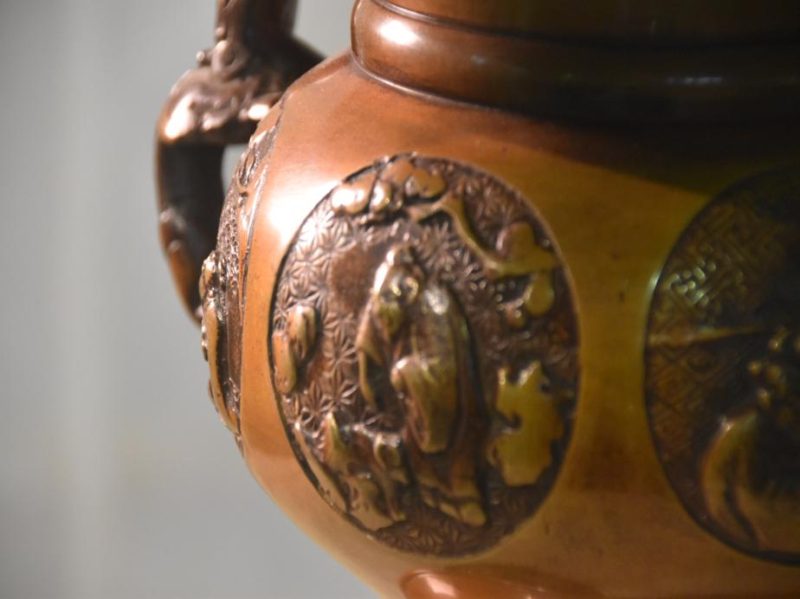 Ikenobu Bronze Vase - Image 8