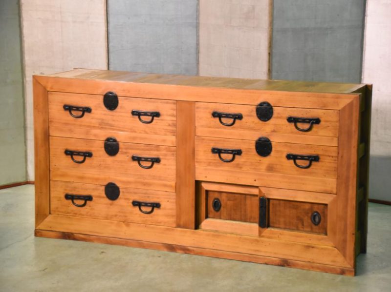 Japanese 5 Drawer Sideboard with Secret Compartment - Image 2