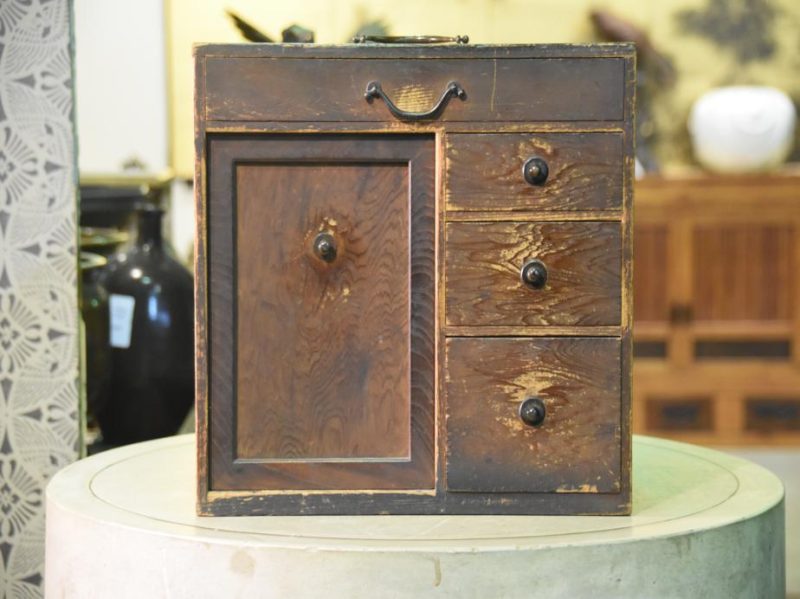 Drawered Japanese Wooden Box - Image 2