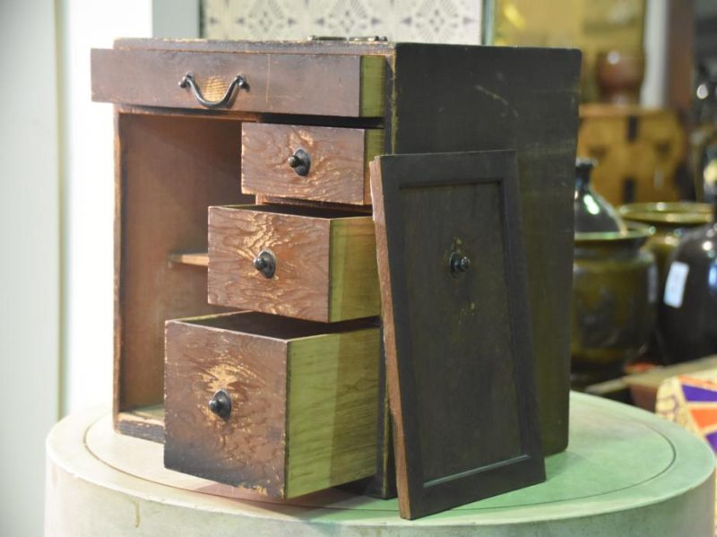 Drawered Japanese Wooden Box - Image 7