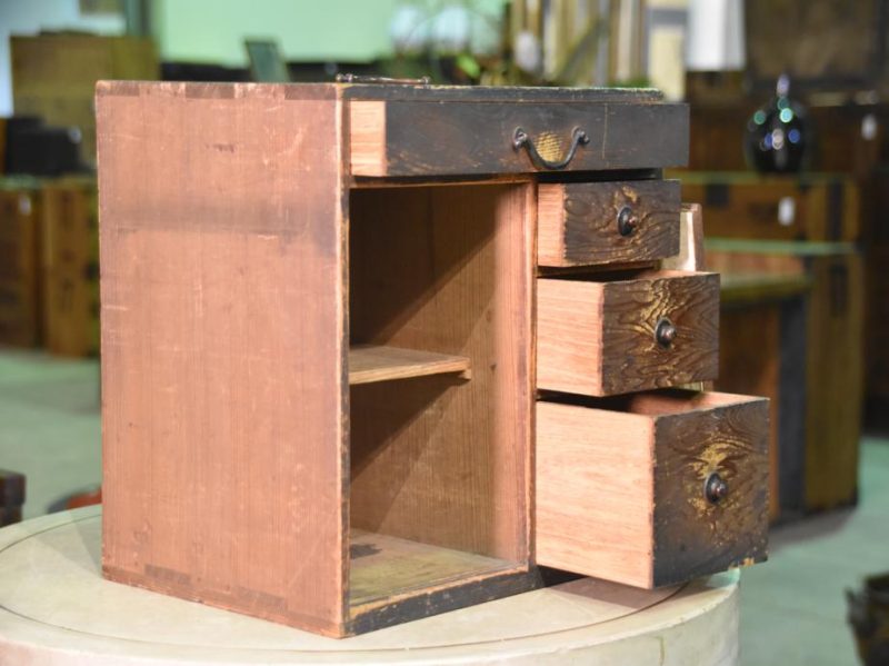 Drawered Japanese Wooden Box - Image 5