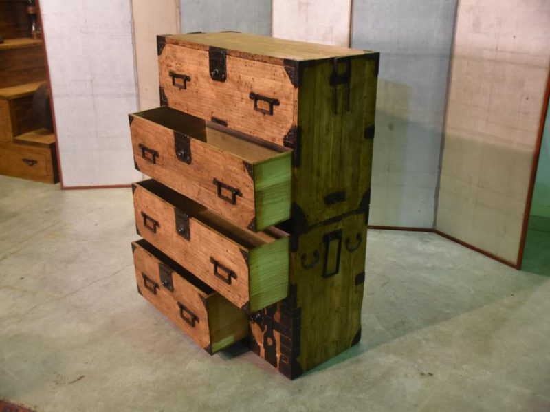 Antique Clothing Chest in 2 Sections - Image 11