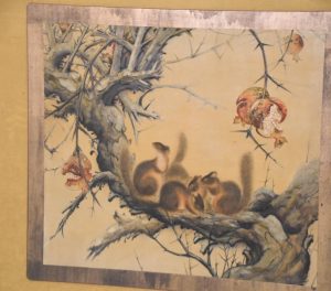 Squirrel and Pomegranate Painting