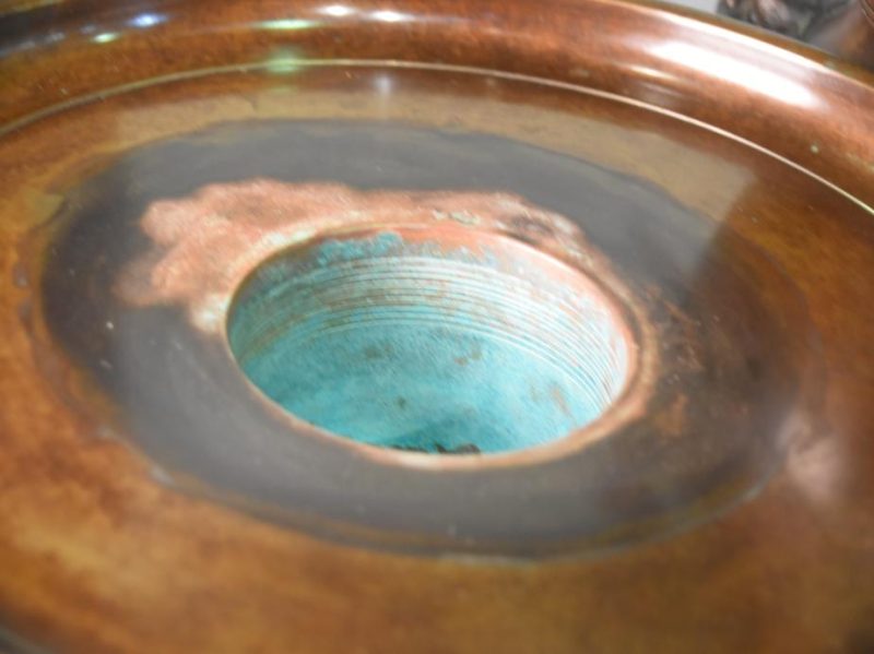 Japanese Flying Phoenix Bronze Vase - Image 5