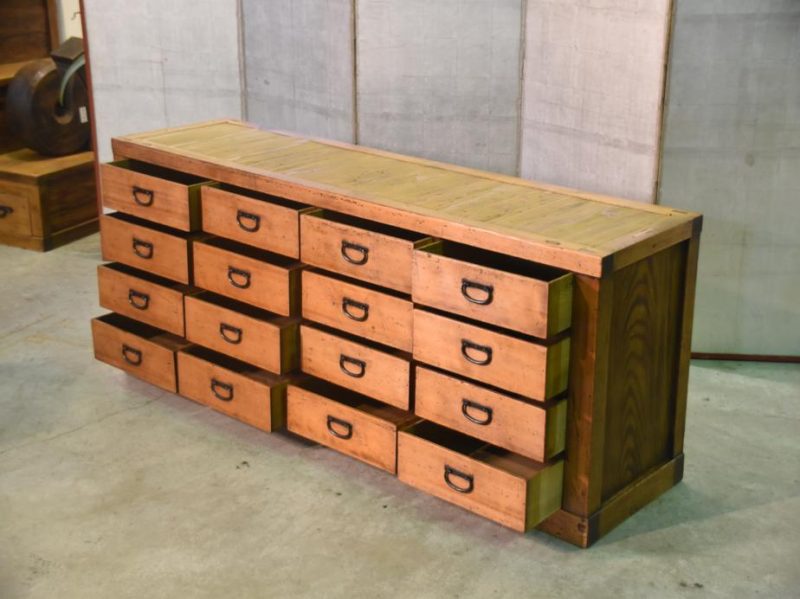 Antique Japanese Chest of Drawers Sideboard - Image 5