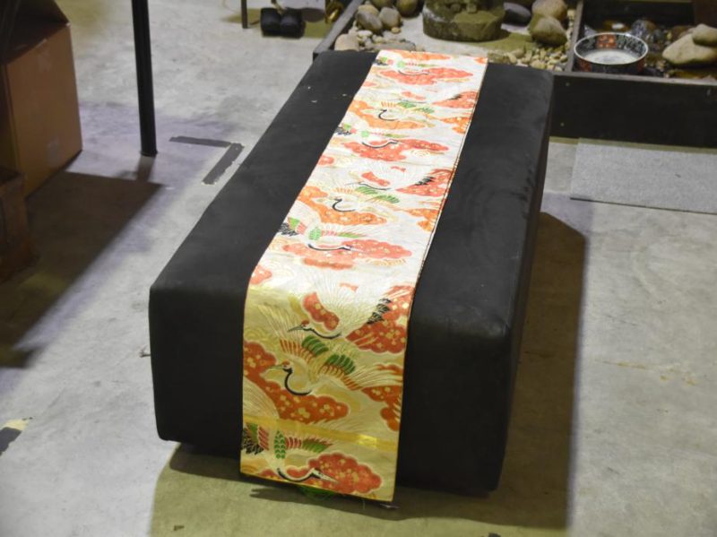 Japanese Crane Obi Sash Table Runner