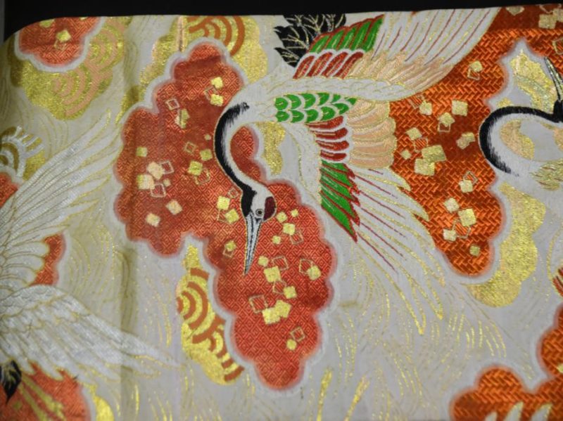 Japanese Crane Obi Sash Table Runner - Image 5