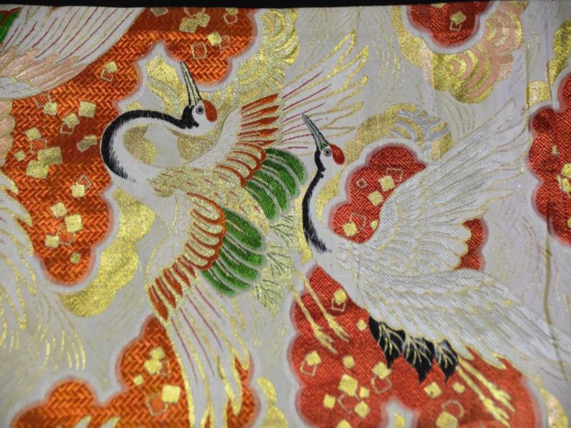 Japanese Crane Obi Sash Table Runner - Image 4