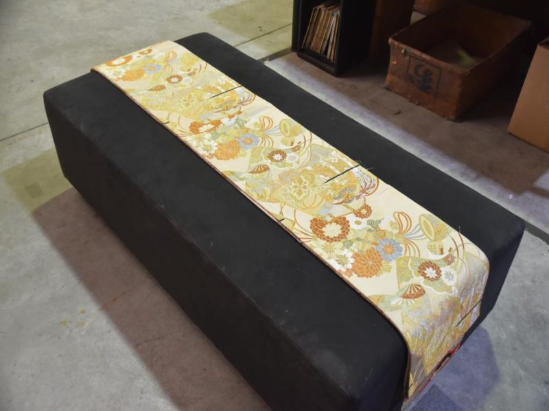 Silk Brocade Maru Obi Sash - Image 5