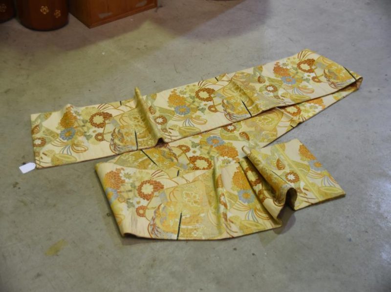 Silk Brocade Maru Obi Sash - Image 3