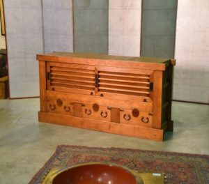 Antique Kyoto Sideboard with 3 Drawers and Sliders
