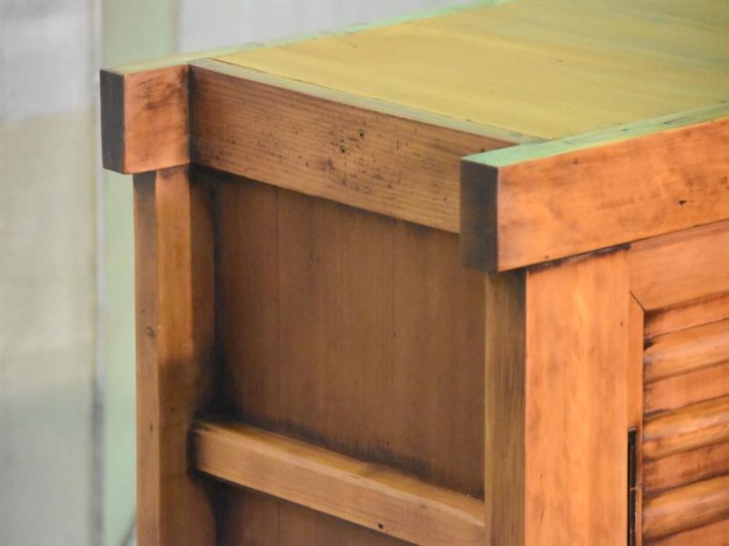 Antique Kyoto Sideboard with 3 Drawers and Sliders - Image 3