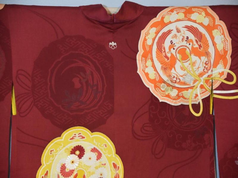 Deep Crimson Red Haori - Image 2