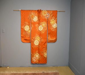 Vintage Orange Furisode Kimono