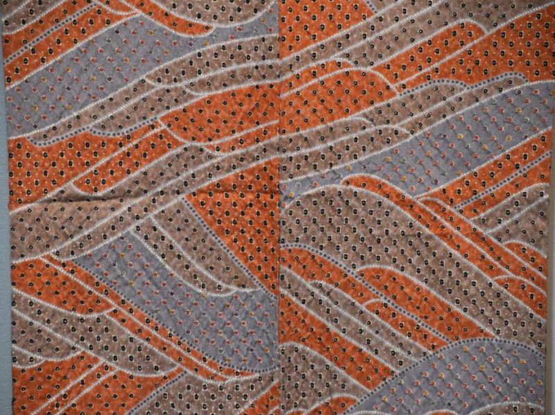 Warm Toned Shibori Look Kimono - Image 2