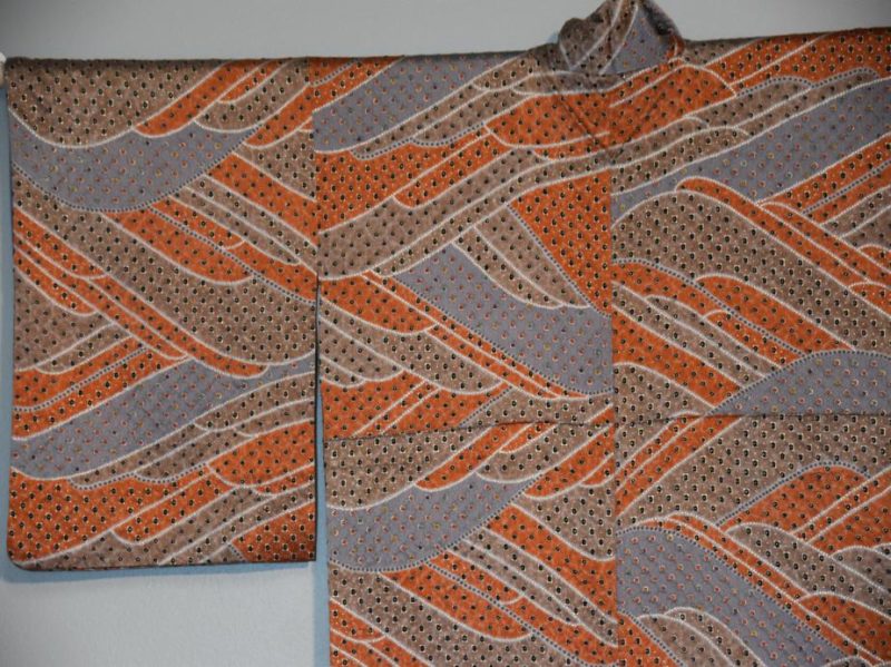 Warm Toned Shibori Look Kimono - Image 9