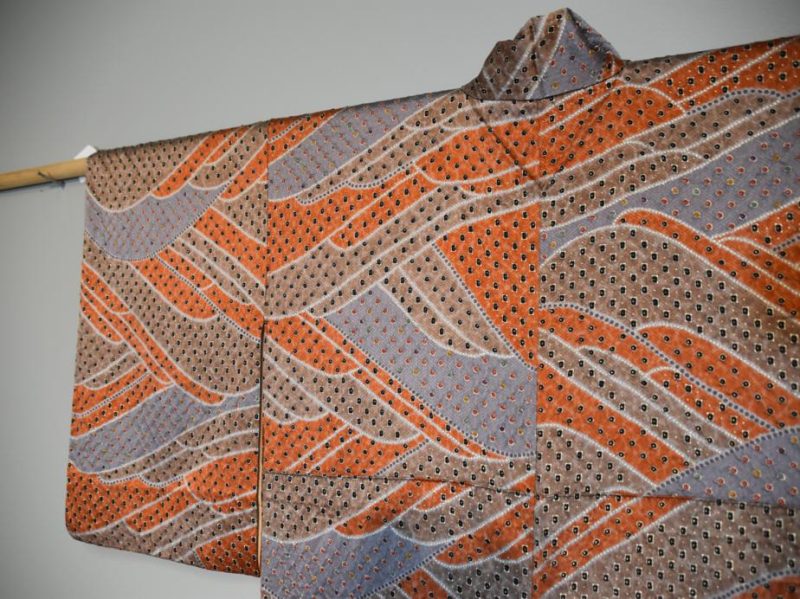 Warm Toned Shibori Look Kimono - Image 8
