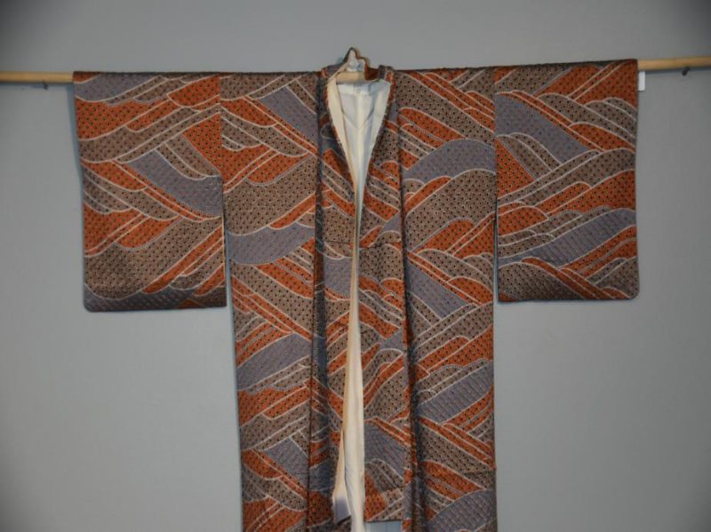 Warm Toned Shibori Look Kimono - Image 6