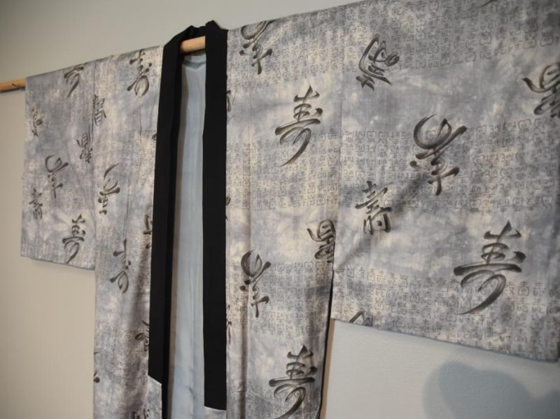 Japanese Men's Kimono in Fifty Shades of Grey - Image 3