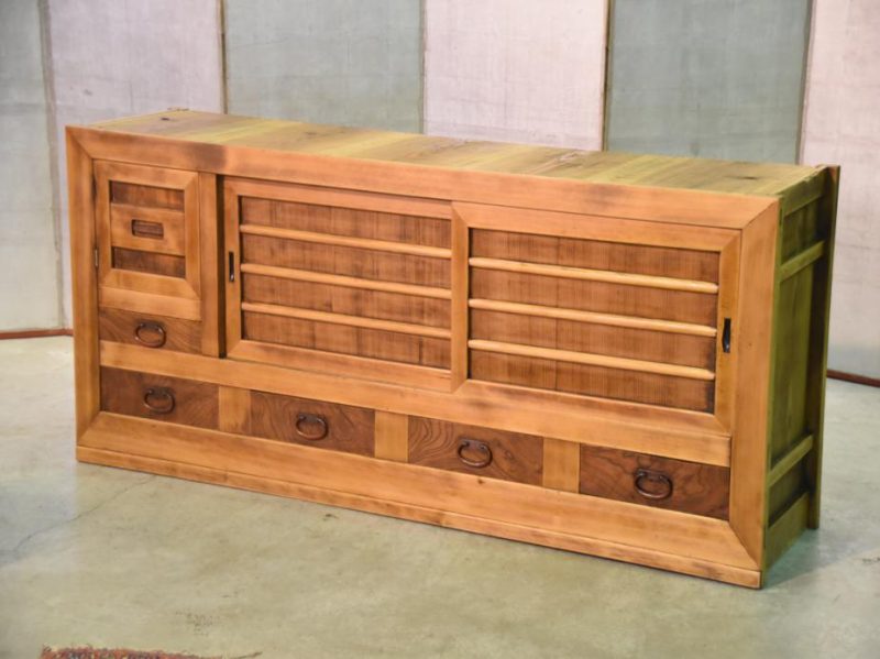 Japanese Antique Low Sideboard - Image 2