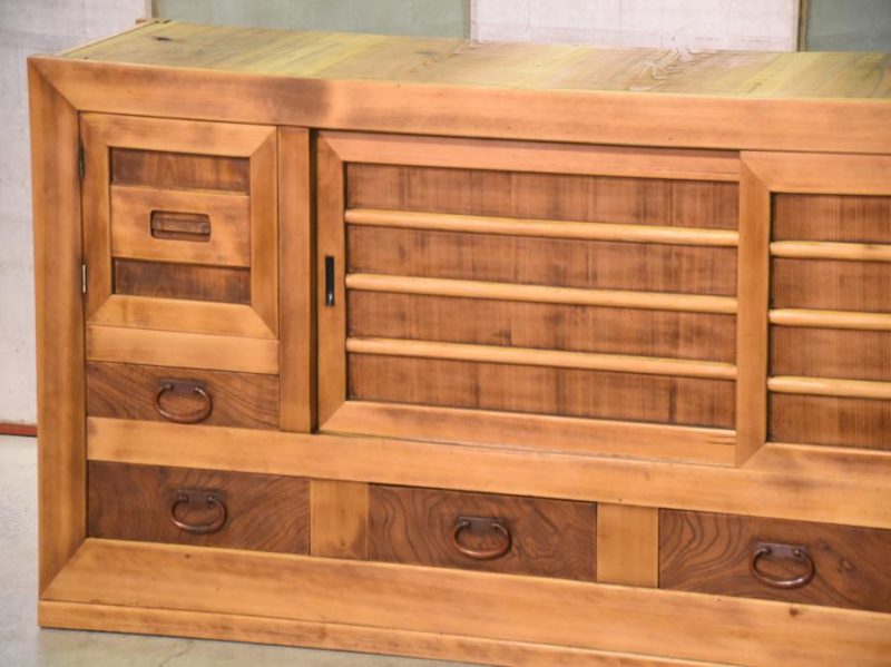 Japanese Antique Low Sideboard - Image 13