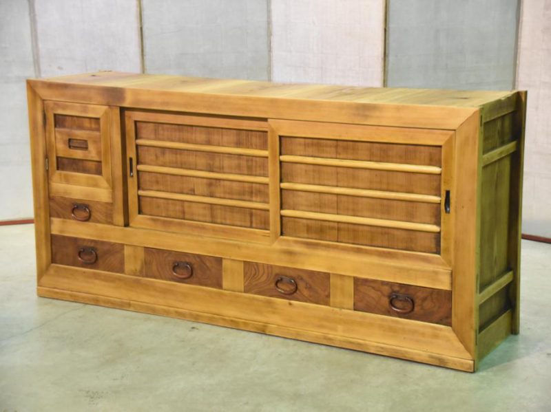 Japanese Antique Low Sideboard - Image 12