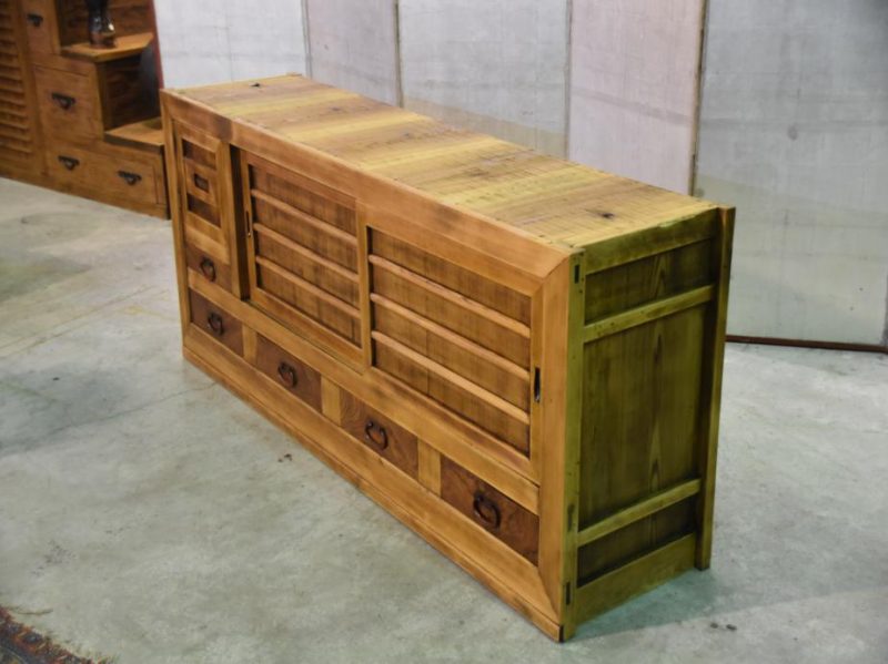 Japanese Antique Low Sideboard - Image 9