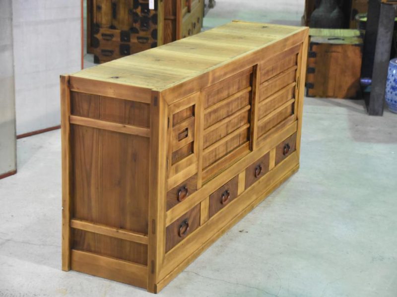 Japanese Antique Low Sideboard - Image 15