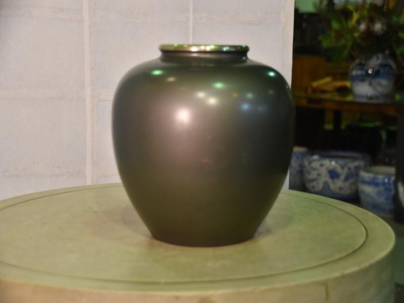 Japanese Mixed Metal Vase - Image 6