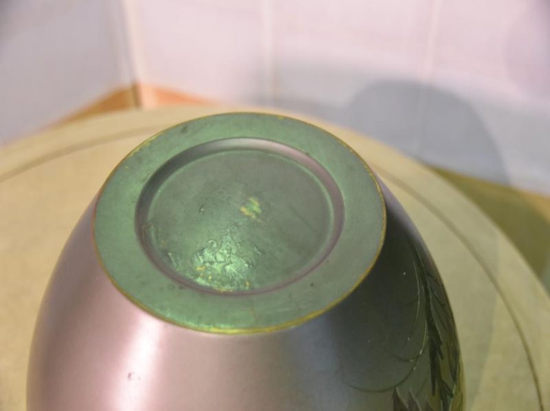 Japanese Mixed Metal Vase - Image 3