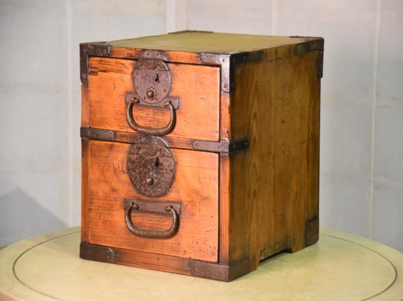 Small Antique Japanese Drawer Chest