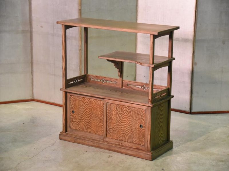 Japanese Mountain Cedar Display Shelves Kazari Dana