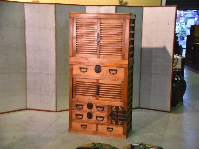 Japanese Antique Choba Dansu Merchant Chest