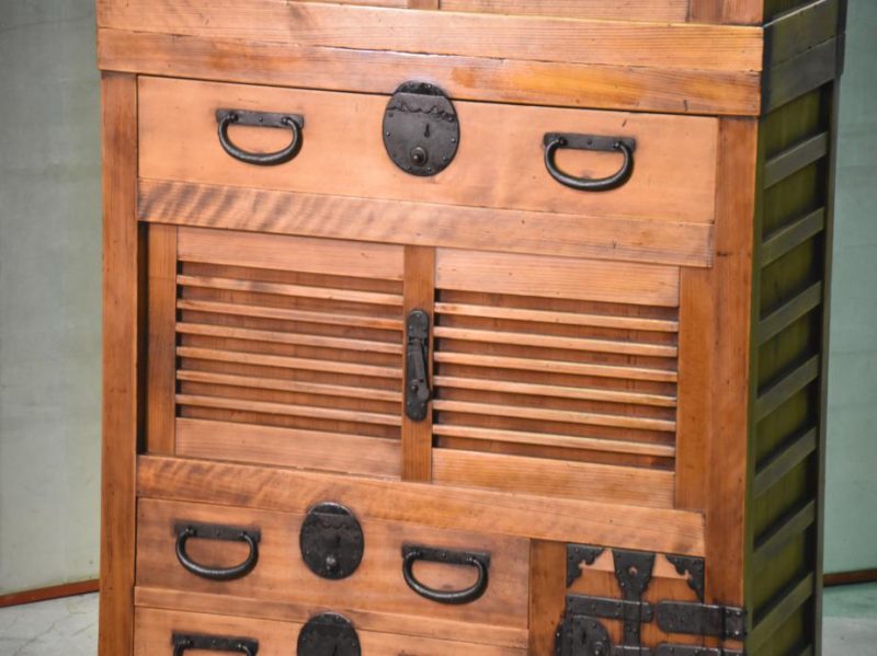Japanese Antique Choba Dansu Merchant Chest - Image 13