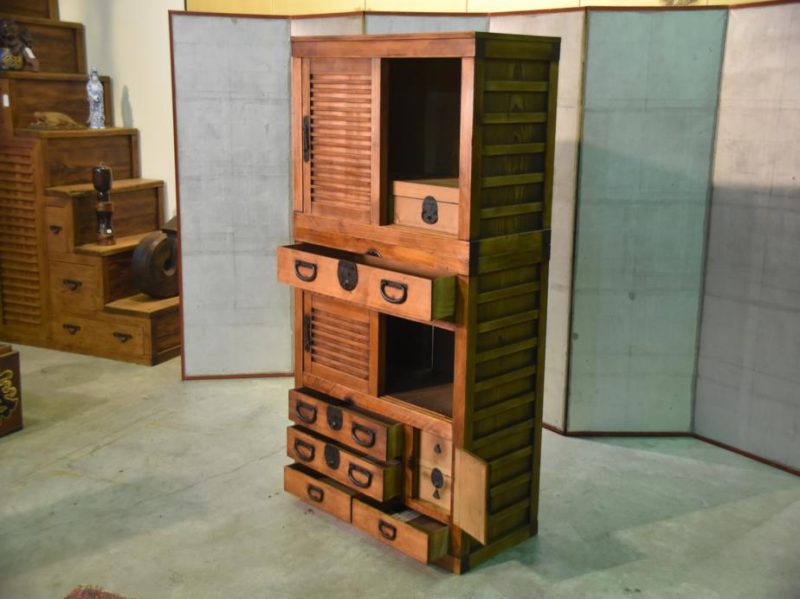 Japanese Antique Choba Dansu Merchant Chest - Image 8