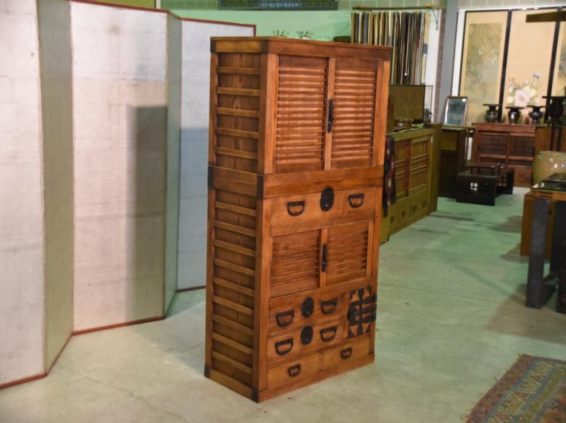 Japanese Antique Choba Dansu Merchant Chest - Image 2