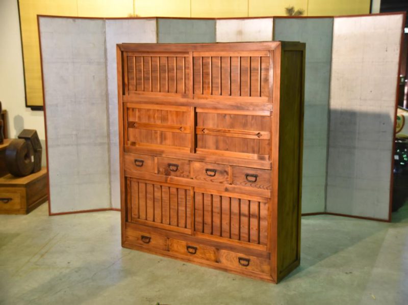 Antique Japanese Kitchen Chest Mizuya Dansu