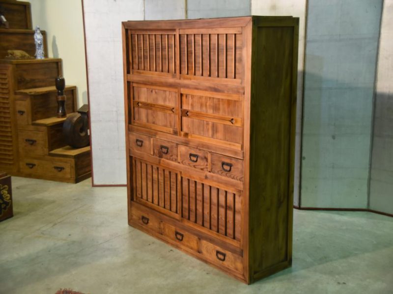 Antique Japanese Kitchen Chest Mizuya Dansu - Image 10
